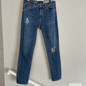 AG The Stevie Ankle Slim Straight Ankle Jeans Anthropologie Adriano Goldschmied